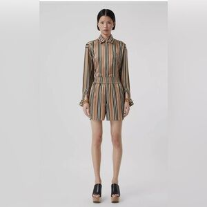 burberry Icon Stripe Silk Shorts size 4